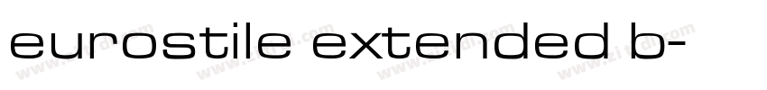 eurostile extended b字体转换